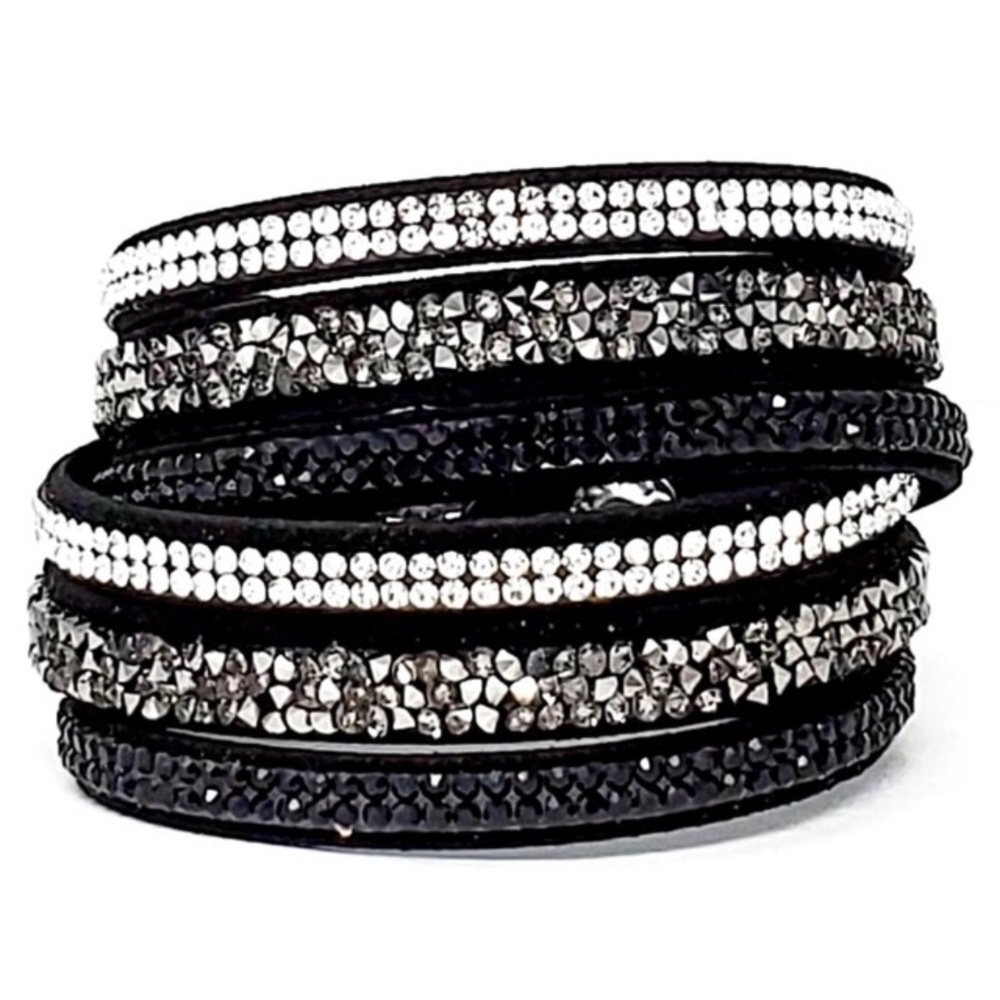 Crystal Wrap & Snap Bracelet